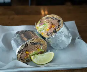 Bean burrito from the Avocado Pit. 