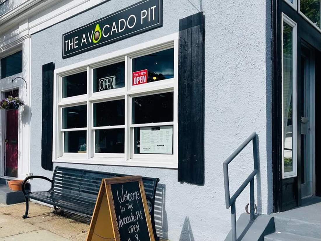 Exterior of Avocado Pit location in Beverly, MA.